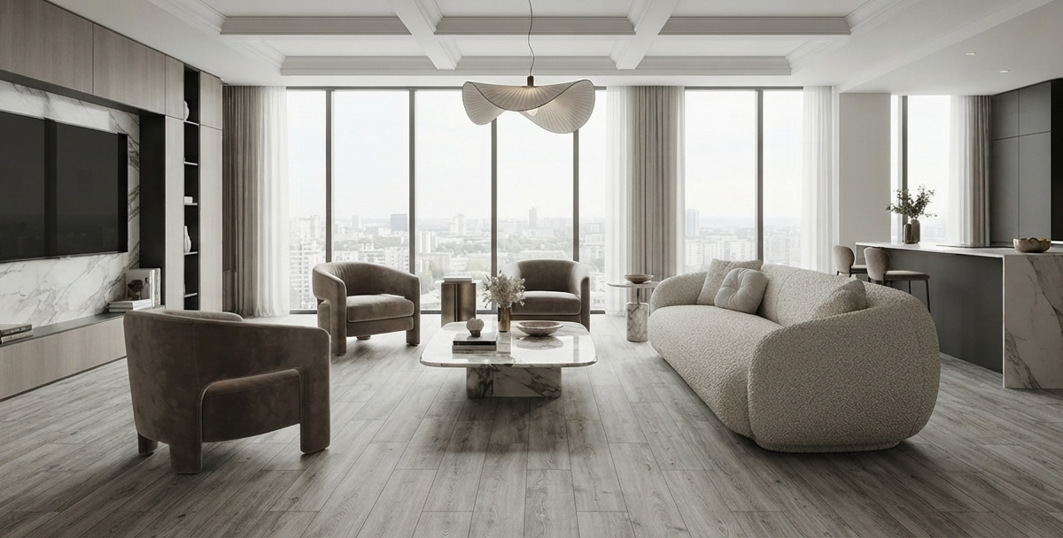 Discover FLOORING CULTURE Premium SPC Luxury Vinyl Flooring with Natural Wood-Look Elegance